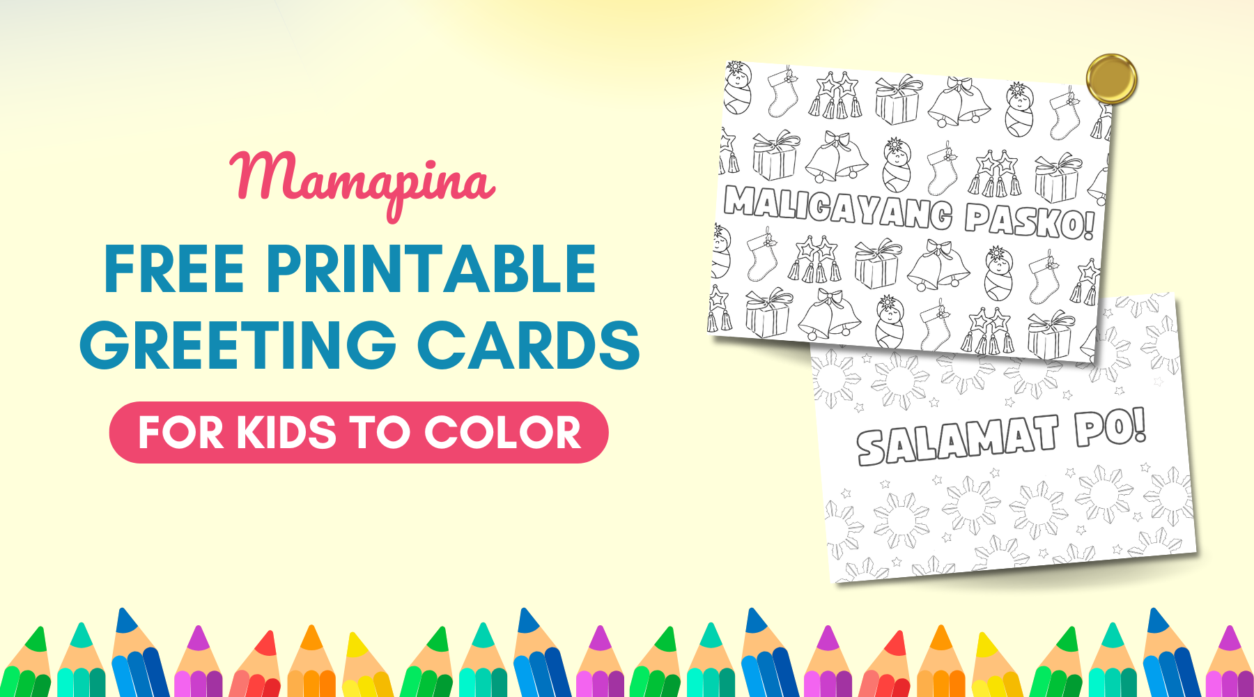 Share the Spirit of Filipino Kindness: Free Printable Cards for Kids