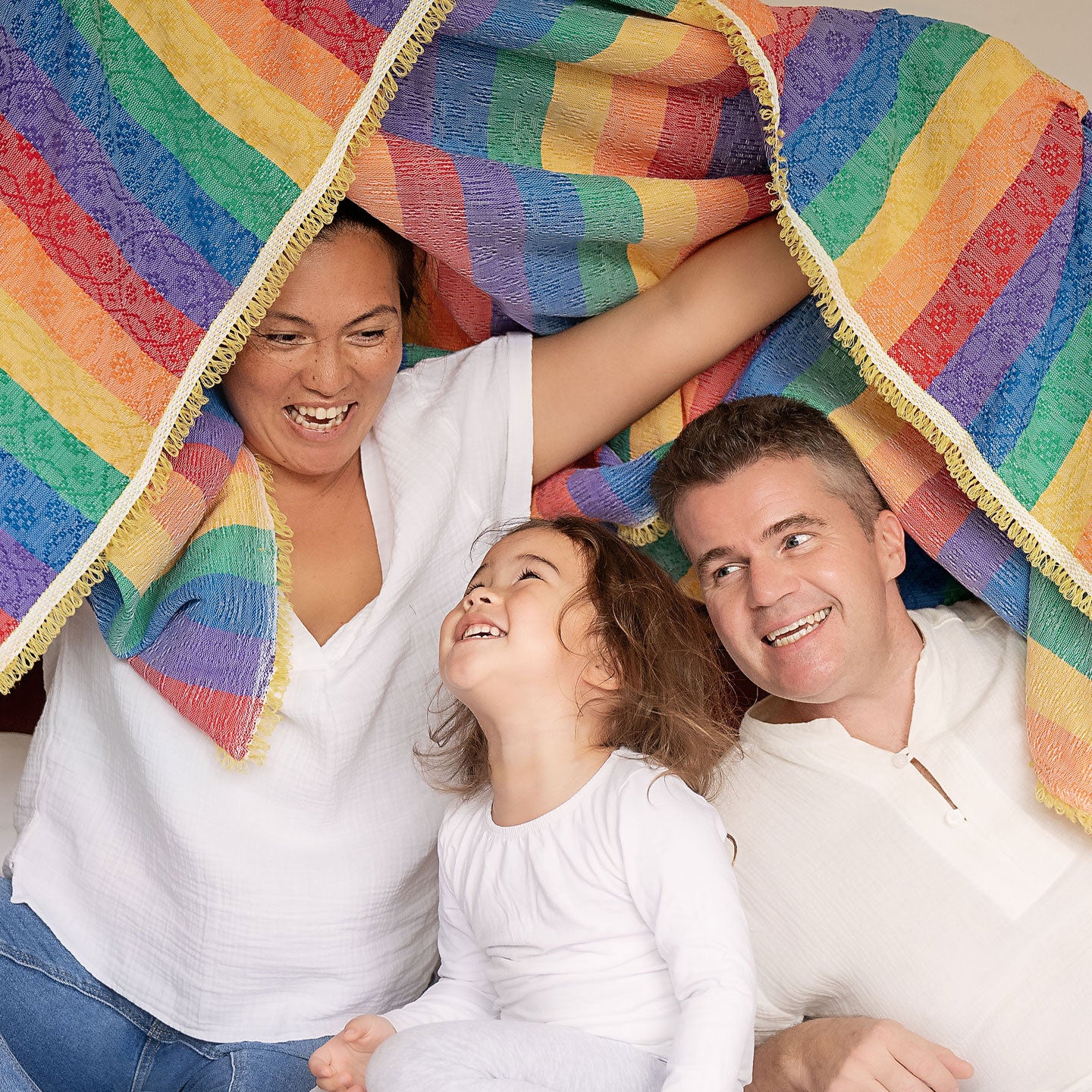 Handwoven Rainbow Blanket (Rainbow Solid)